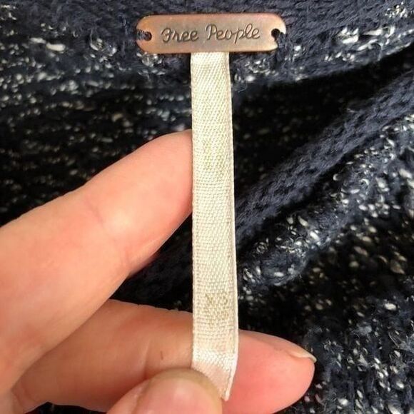 Free People Boxy Cropped Marled Knit XS - Picture 2 of 7